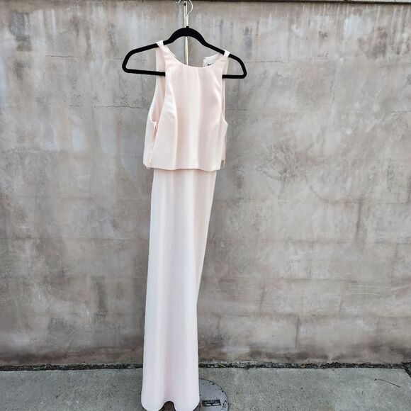 Jill Jill Stuart bhldn anthropologie I've Crepe maxi dress pink - Picture 2 of 11